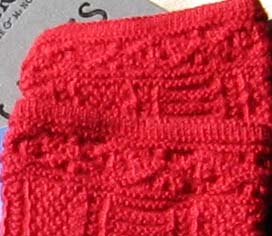 My first knitted hem